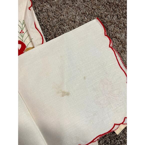 Holiday Fifth Avenue B. ALTMAN & CO. New York 4 Vintage Linen Napkins NOS - Picture 8 of 12